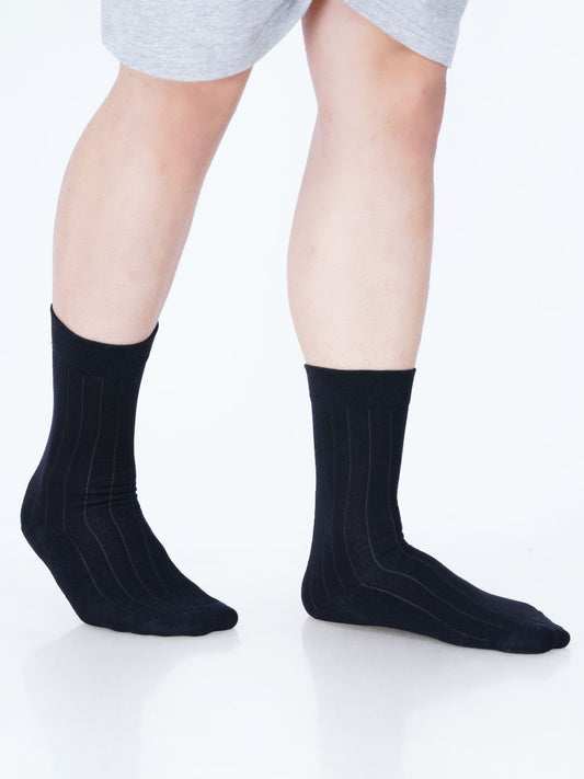 Premium cotton socks cushion socks black socks dress socks formal socks office socks soft luxury bed socks rib stripe style